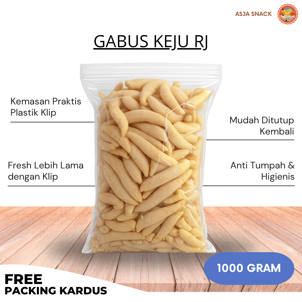 Gabus Keju RJ 1000 Gram Renyah Gurih | Snack Keju Crispy 1000 Gram Enak & Murah | Cemilan Kekinian