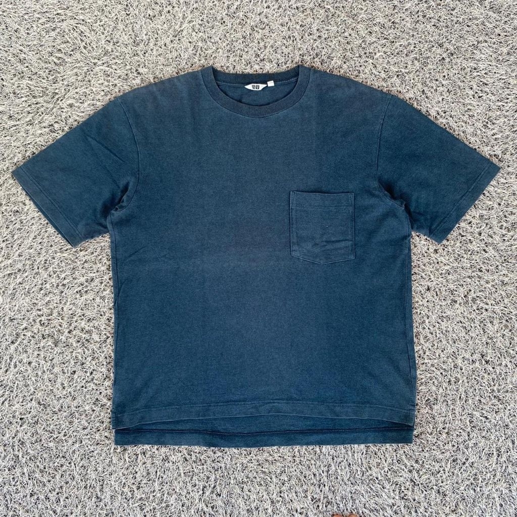 uniqlo pocket tee boxy uniqlo blank pocket tee kaos oversize uniqlo