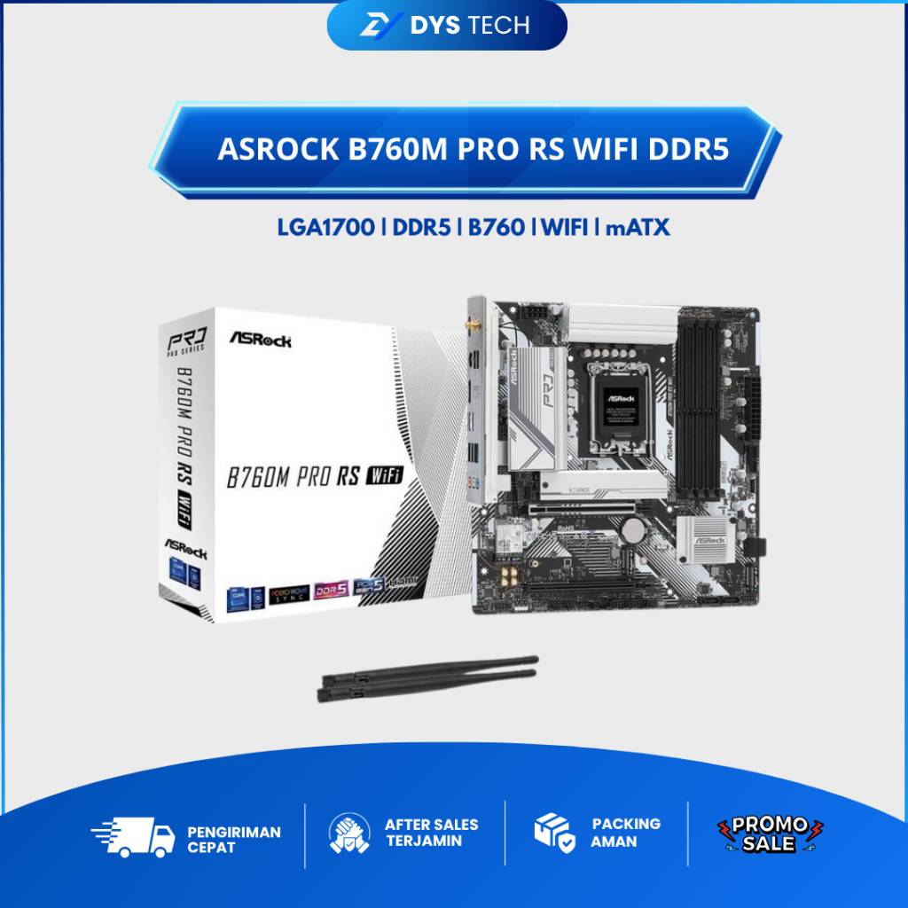 ASROCK B760M PRO RS WIFI DDR5 (Intel LGA 1700, DDR5, B760)