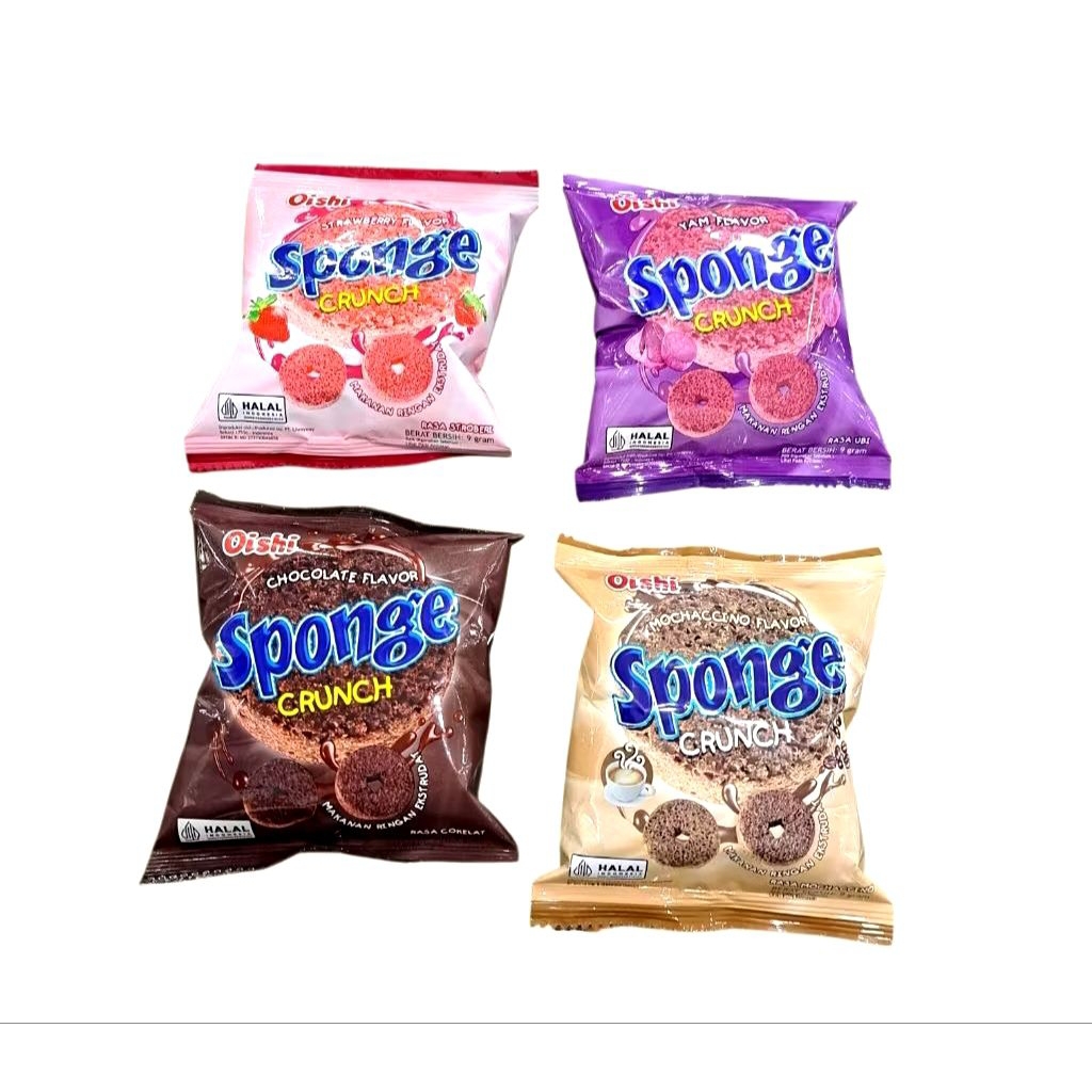 Snack Oishi Sponge Satuan Renceng