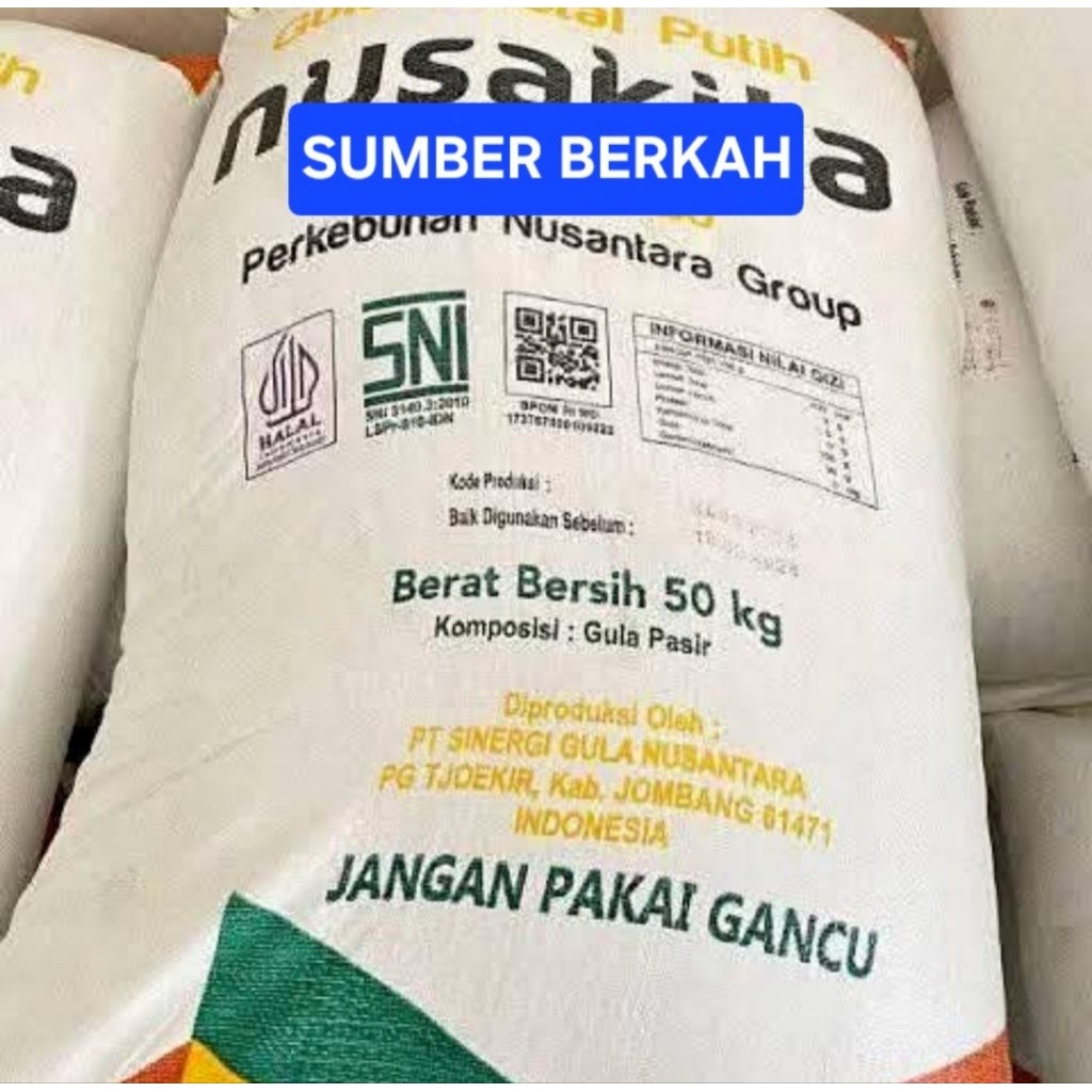 [1 SAK] GULA PASIR 50KG DAN ROSEBRAND 20KG