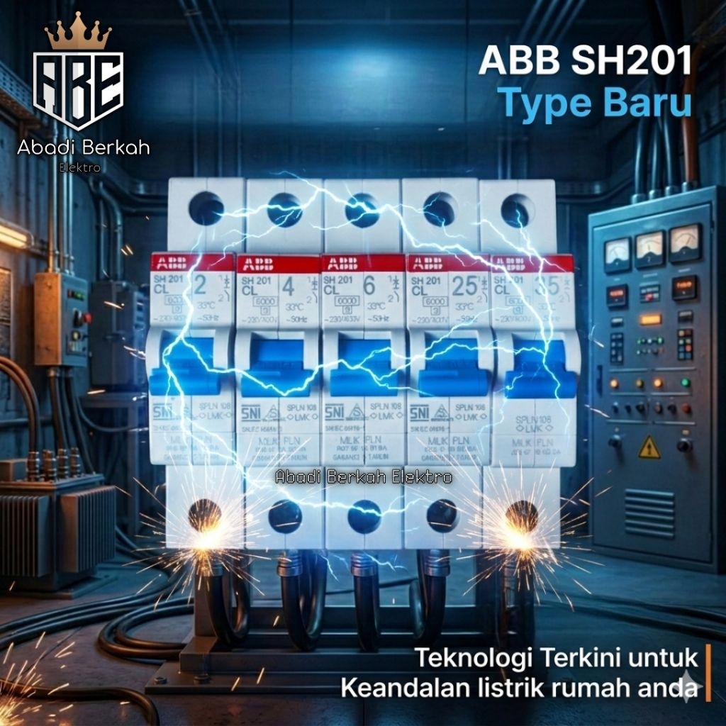 MCB ABB SH201 Original SNI Standar PLN 2A-63A