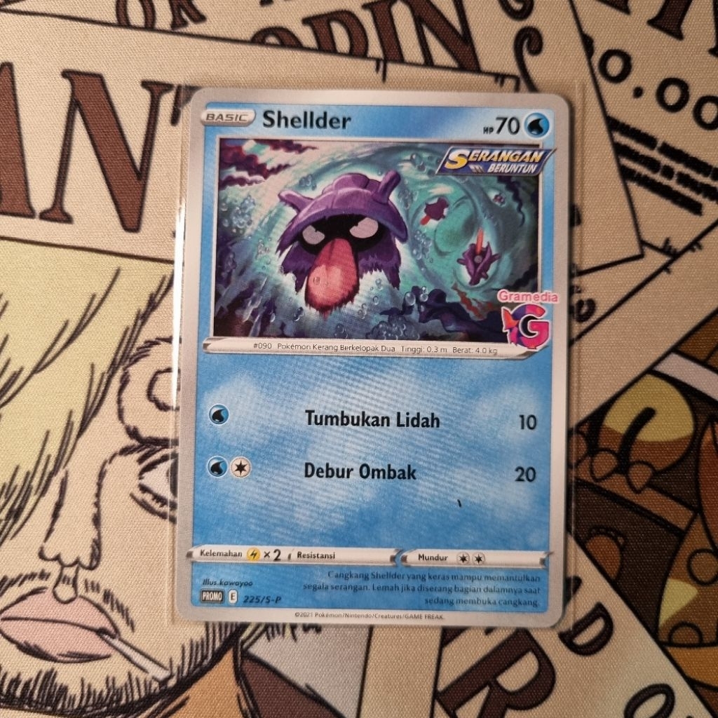 Shellder Gramedia Promo Pokemon TCG Indo