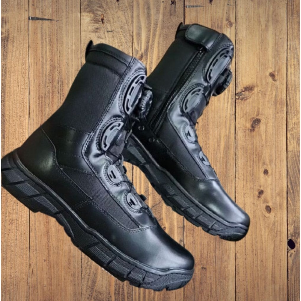 Sepatu Tactikal Jatah Polri / Sepatu Pdl Jatah Polri / Sepatu Pdl Tali Putar Jatah Polri / Sepatu Pd