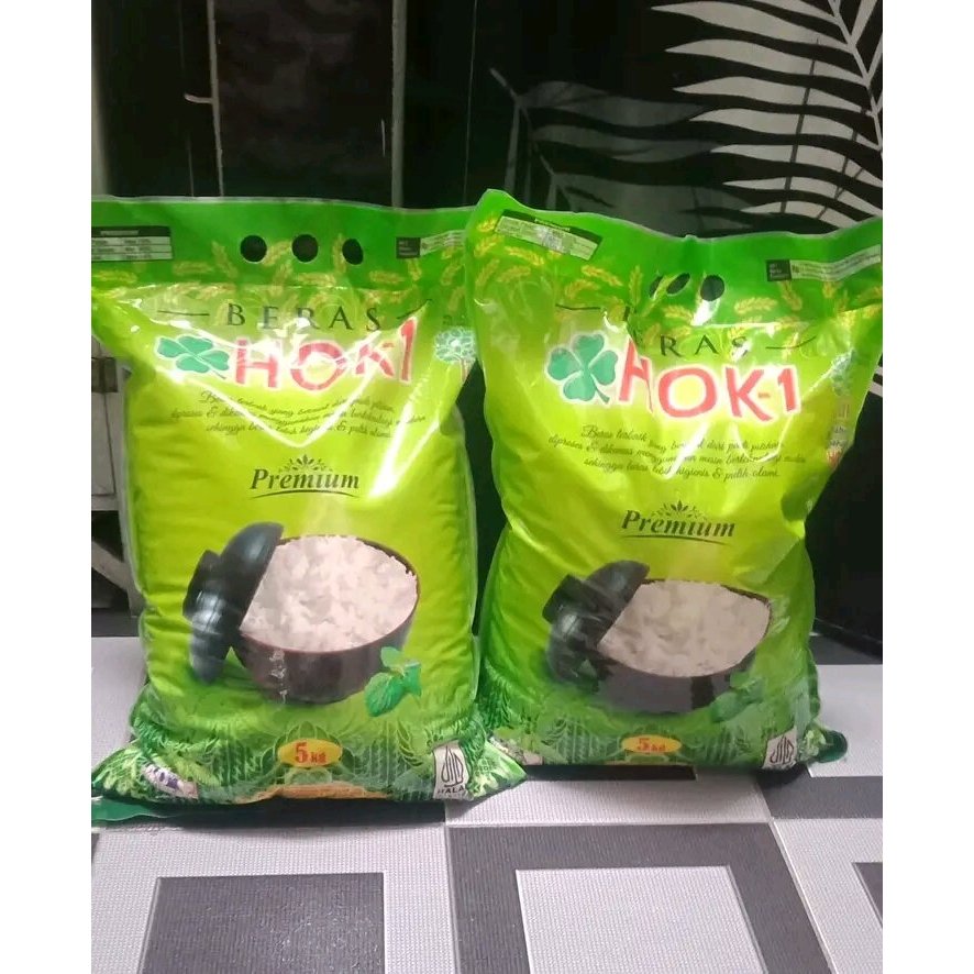 Kios Kita | Beras Hoki 5kg Premium Putih Bersih Pulen Wangi Beras Kualitas Super Enak Nasi Lembut