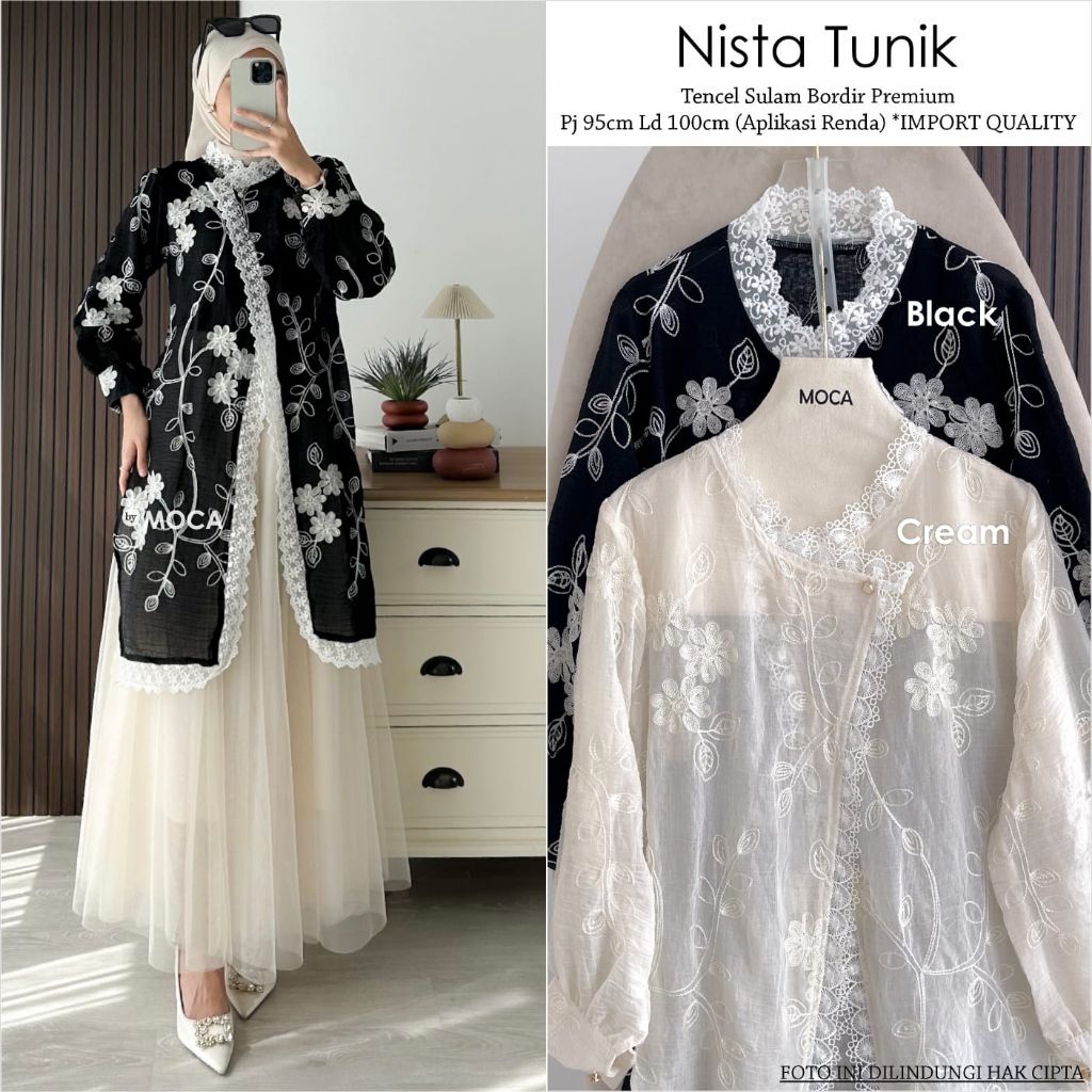 Tunik Kondangan/Tunik Puff/Atasan Kebaya Wanita/Kebaya Kutu Baru/Janggan Cropped/Kebaya Janggan Wani