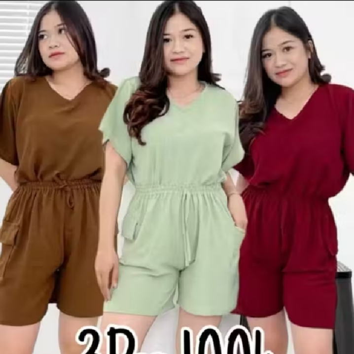 SETELAN POLOS LENGAN PENDEK TERBARU SETELAN WANITA KEKINIAN ATASAN REMAJA KEREN SIMPLE ELEGAN HOTPAN