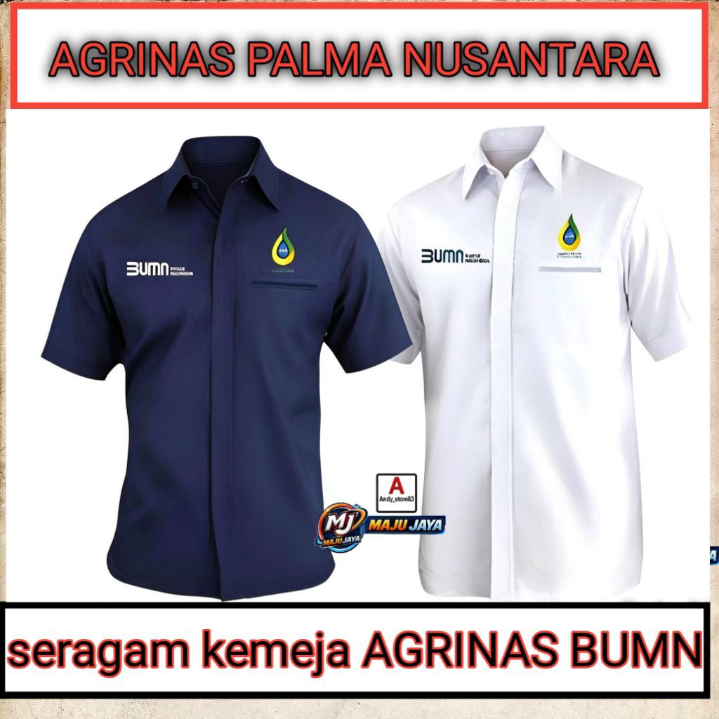 kemeja AGRINAS PALMA NUSANTARA BUMN/seragam kemeja terbaru AGRINAS PALMA NUSANTARA BUMN K-1
