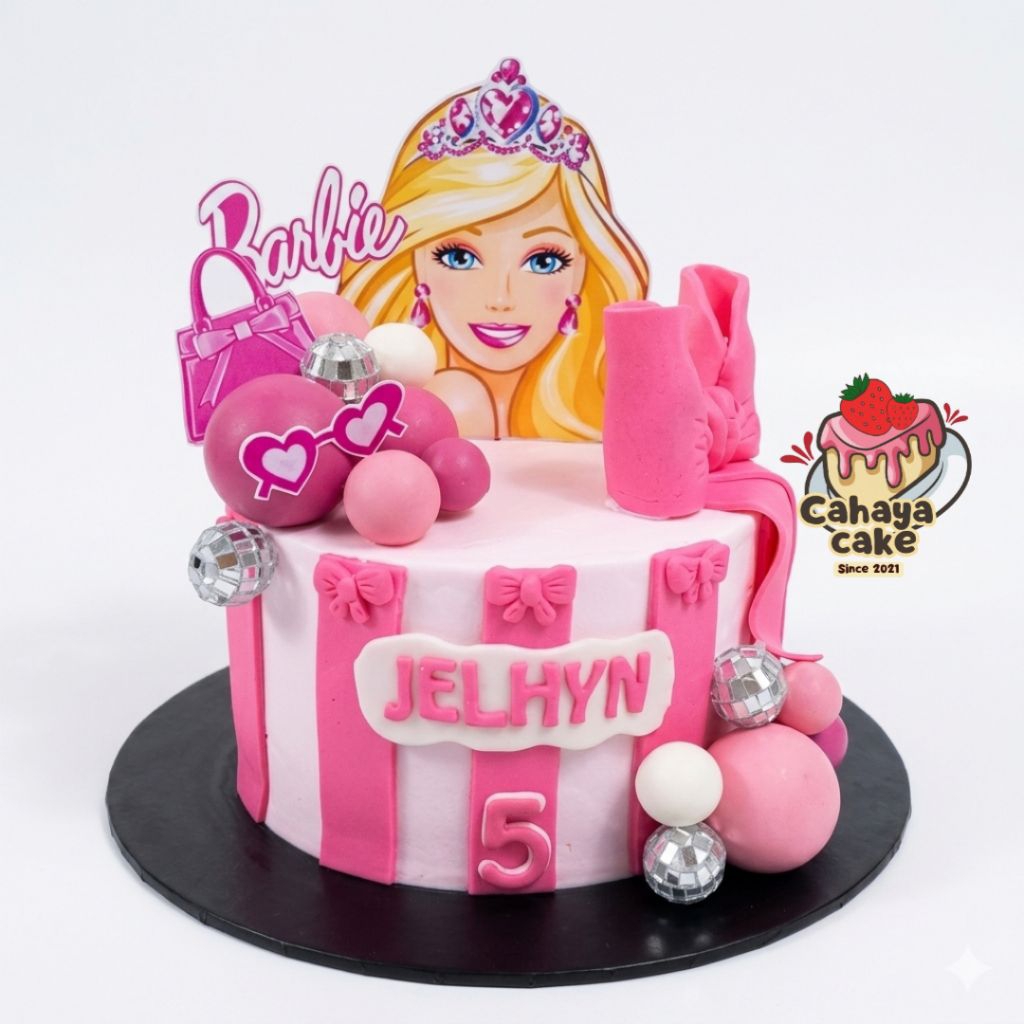 Barbie Cake / Kue Ulang Tahun Barbie / Kue Ultah Boneka Barbie
