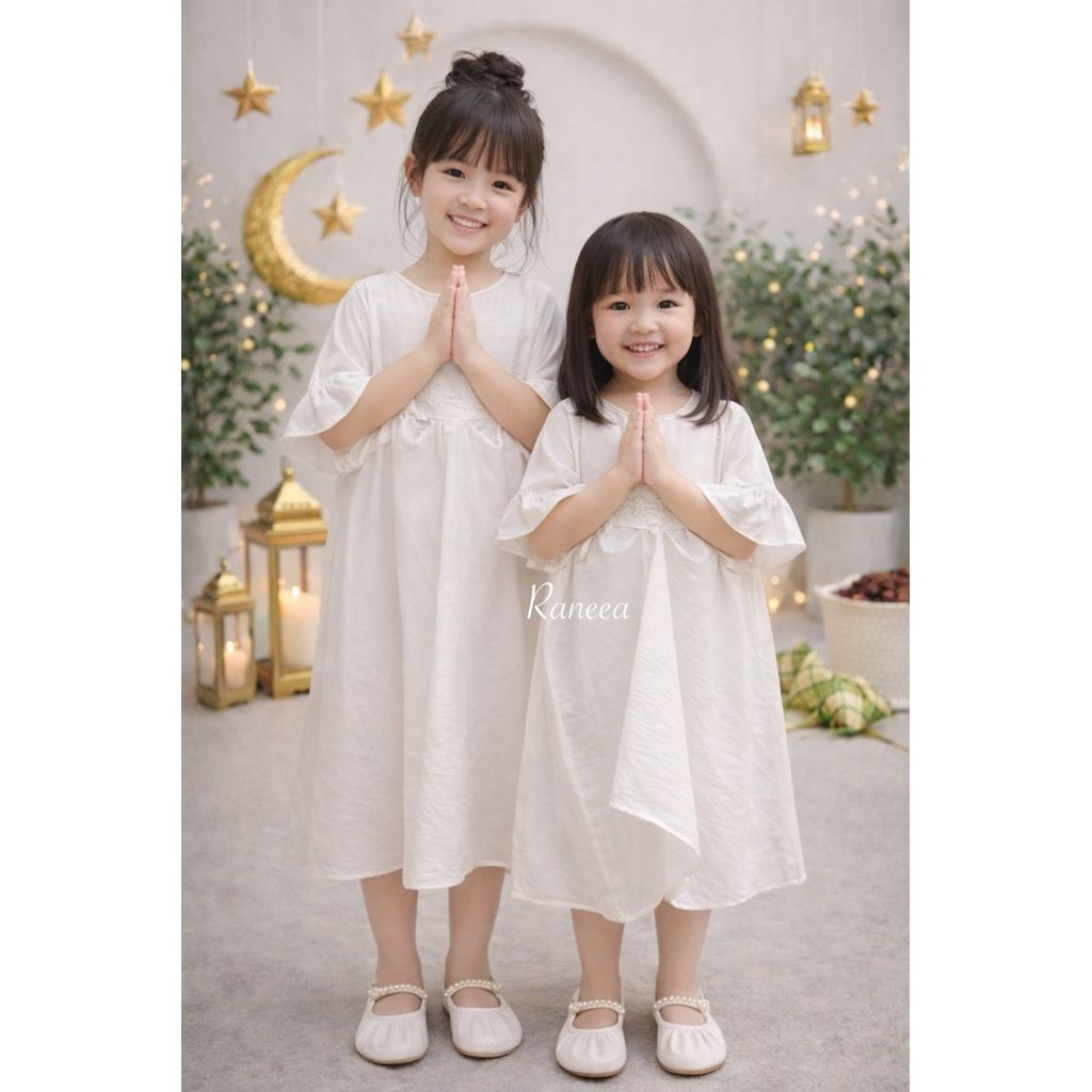Nourabowtique Ameera Kaftan baju muslim baju anak muslim couple anak dan ibu