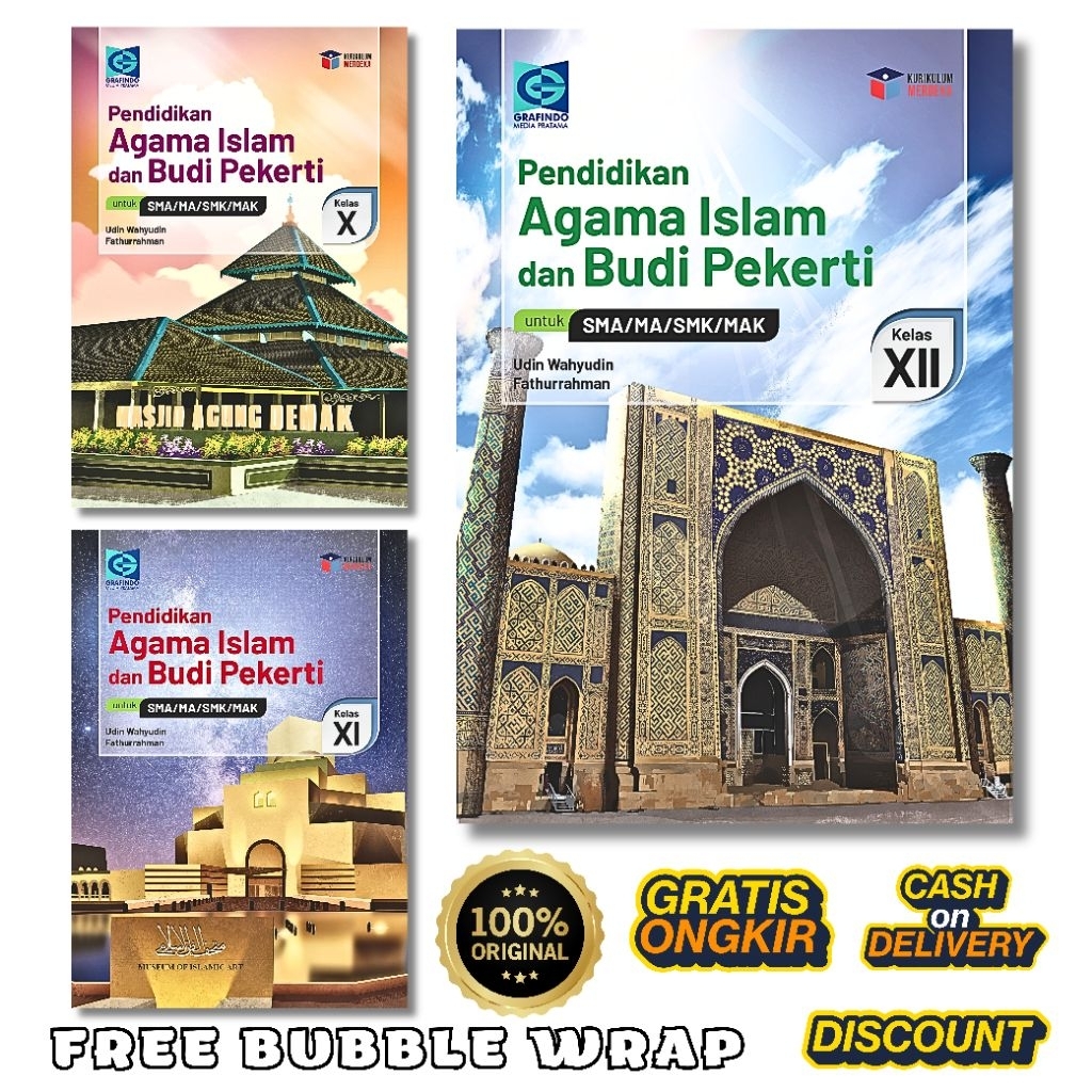 Buku Pendidikan Agama Islam Kelas 10 11 12 SMA/MA Grafindo Kurikulum Merdeka 2026 Original