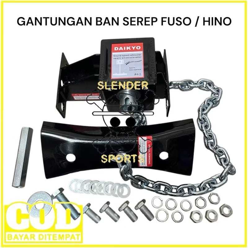GANTUNGAN BAN SEREP TRONTON - TIRE CARRIER MOBIL TRUK MITSUBISHI FUSO HINO NISSAN