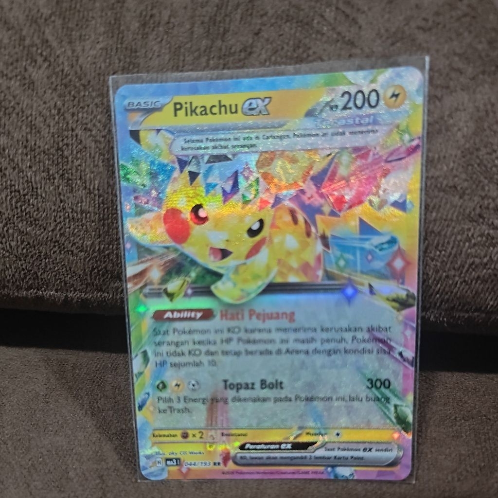 Pikachu ex holo indo rainbow