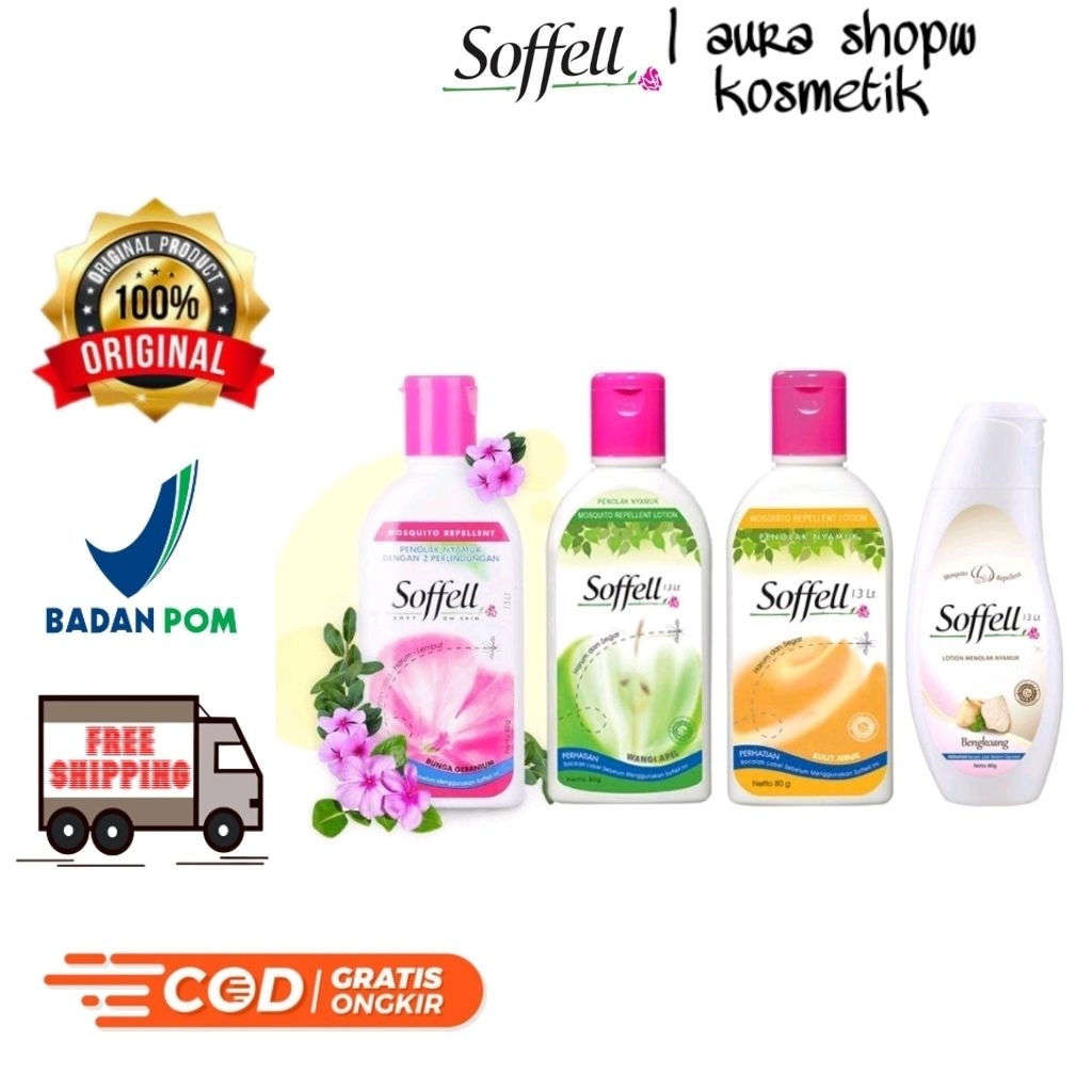 SOFFELL ANTI PENOLAK NYAMUK 60GR / LOTION NYAMUK SOFEL BOTOL