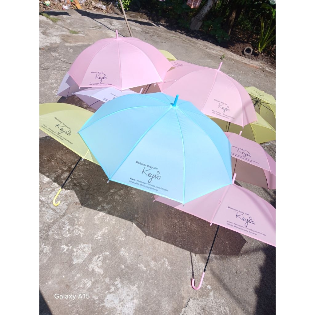 Souvenir Payung TRANSPARAN , Souvenir Aqiqah Souvenir Tasyakuran , Souvenir Payung Sablon Souvenir k