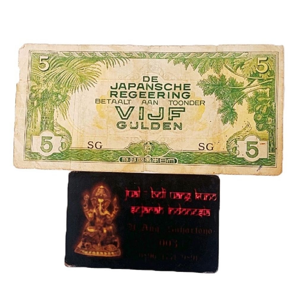 UANG 5 GULDEN DJR JAMAN JEPANG