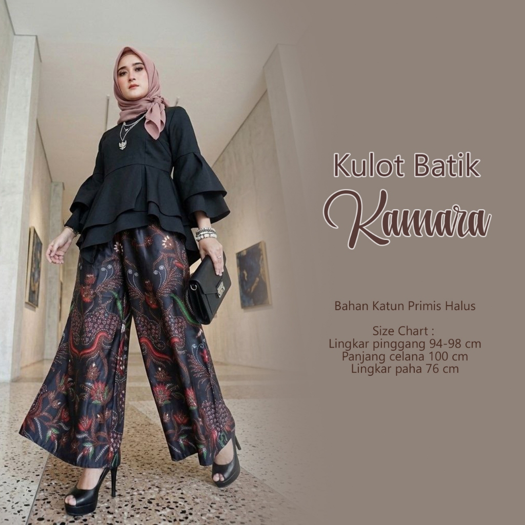 Kulot Celana Batik Wanita Panjang premium Modern
