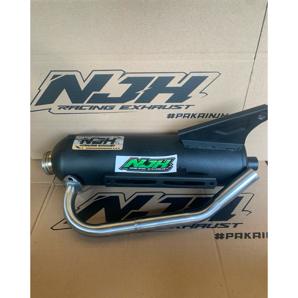 Knalpot Standar Racing Moncong Shijiro All Matic Vario,Beat,Mio,Aerox,Nmax,Scoppy Original NJH Racin