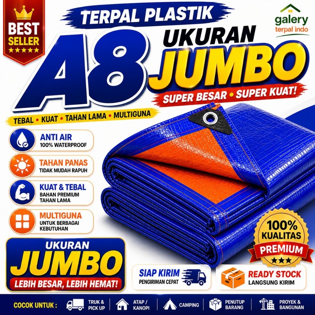 Terpal paling laris di shopee Terpal ukuran jumbo tebal terpal plastik Korea Tebal A8 terpal tenda t