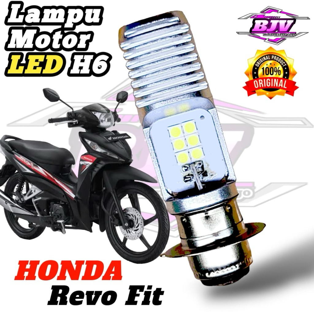 Lampu Depan Motor Honda Revo Fit LED Putih Ac/Dc 12Volt Pengganti Bohlam Standart M2B_PRO
