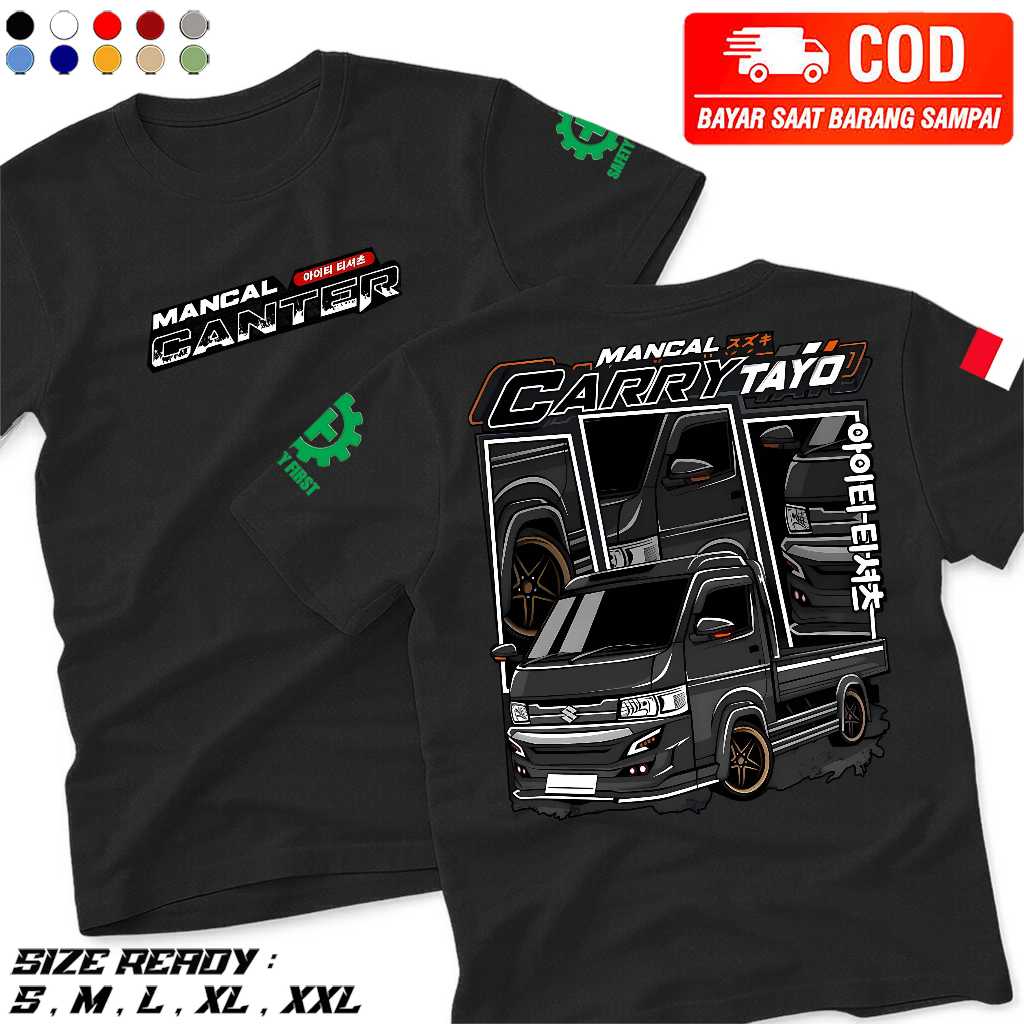 Kaos Mobil Suzuki New Carry Pickup Modifikasi Tshirt Truck Diesel - baju distro terbaru - kaos lenga