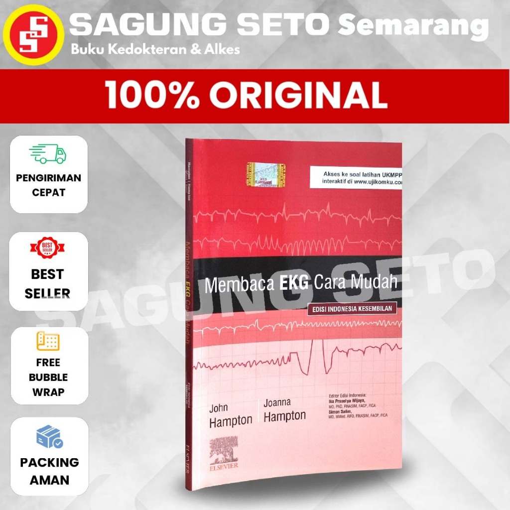 BUKU MEMBACA EKG CARA MUDAH EDISI-9 - JOHN HAMPTON
