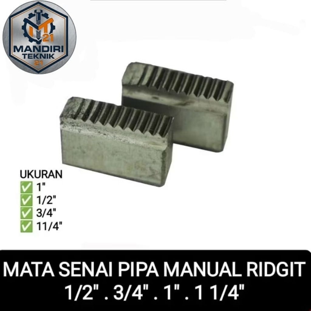 Mata Senai Pipa Manual Model RIDGID 1/2",1",3/4",11/4" Pipa Manual RIDGID 62W