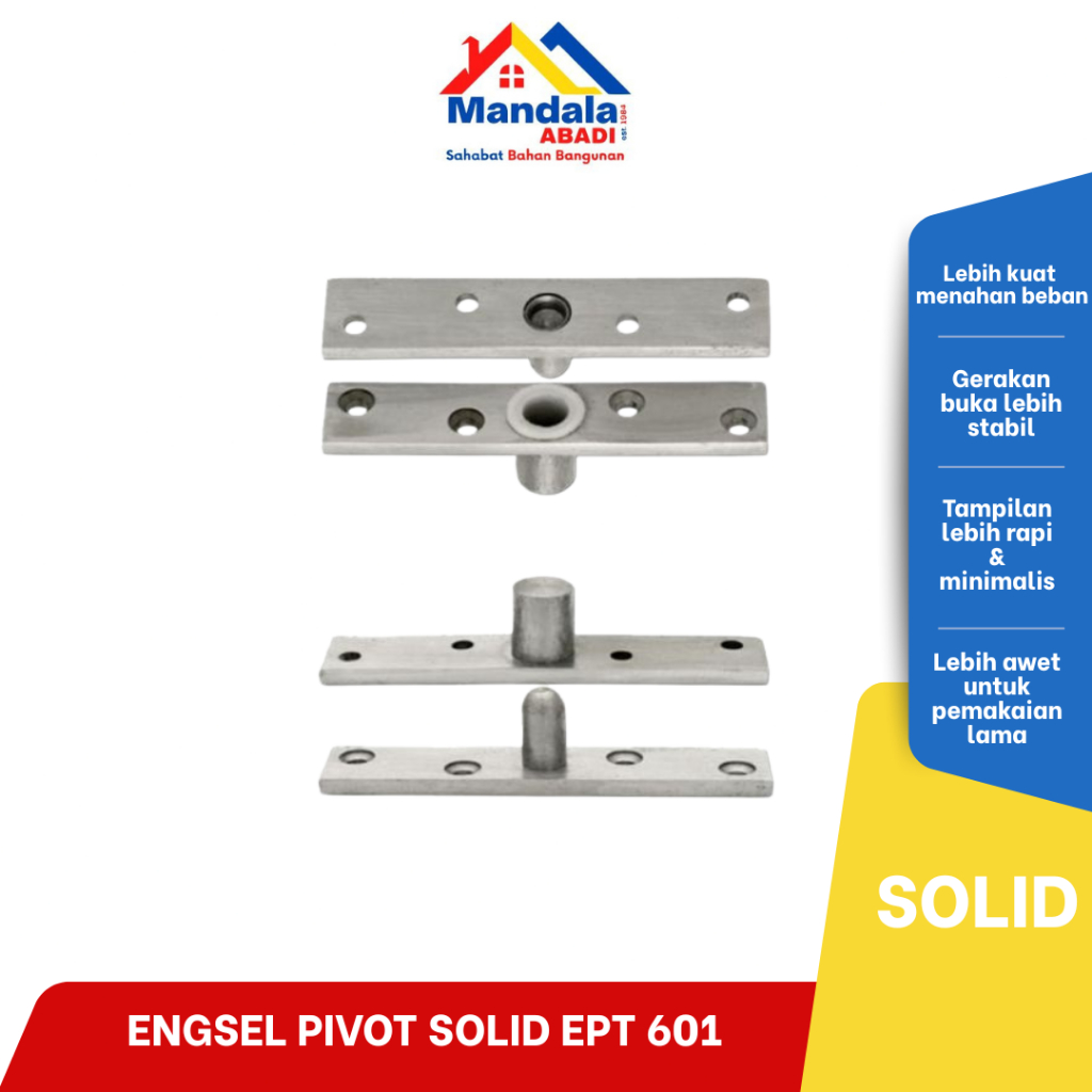 Engsel Pivot Solid Ept 601