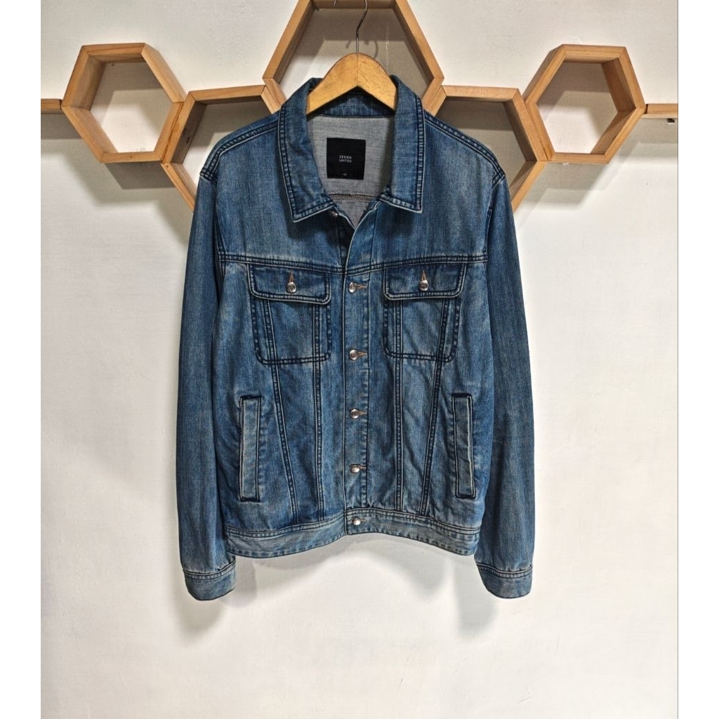 JACKET JEANS DESIGN UNITED SLIMFIT SIZE L