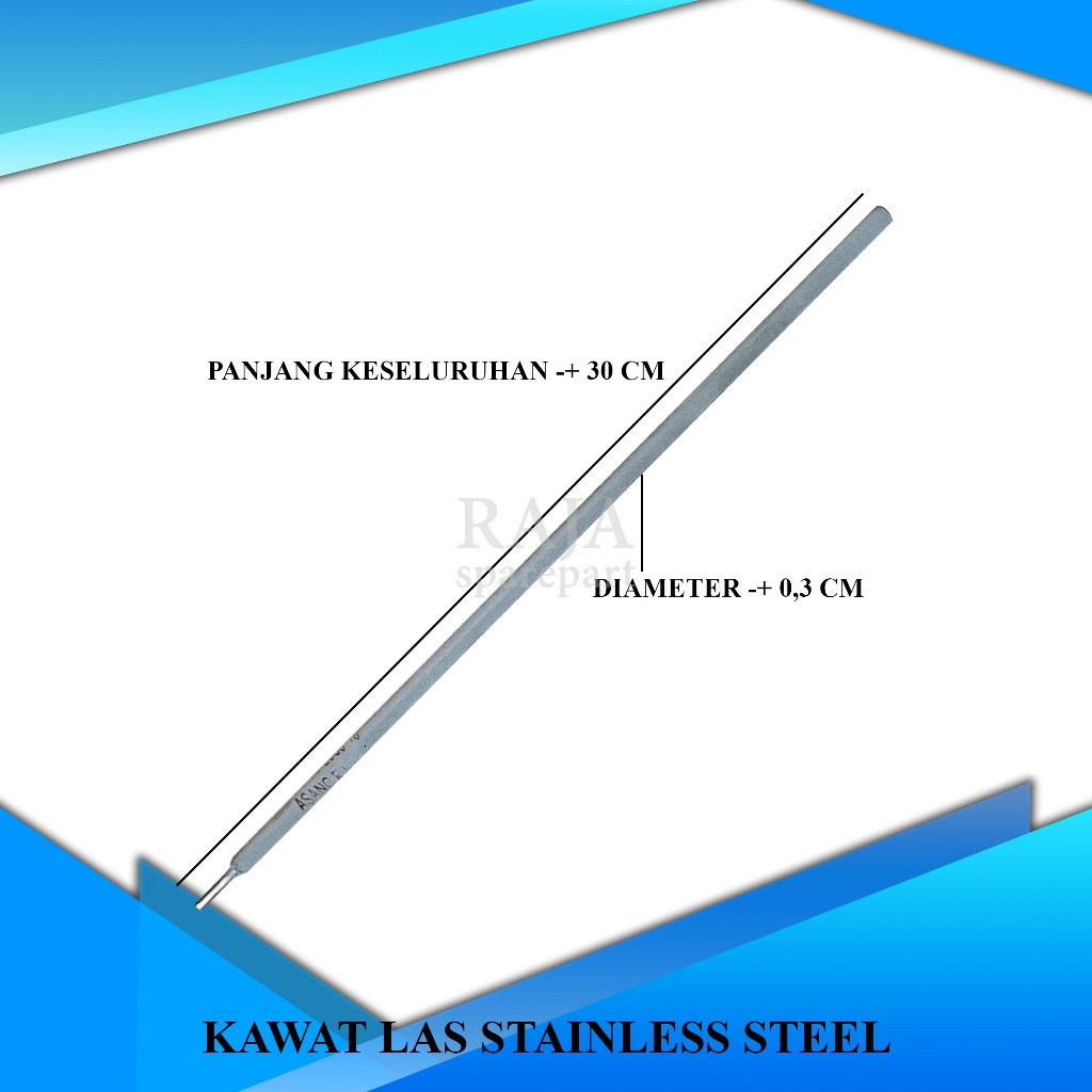 KLS LAS / KAWAT / LAS KAWAT / KAWAT LAS STAINLESS STEEL (HARGA UNTUK PER BIJI)