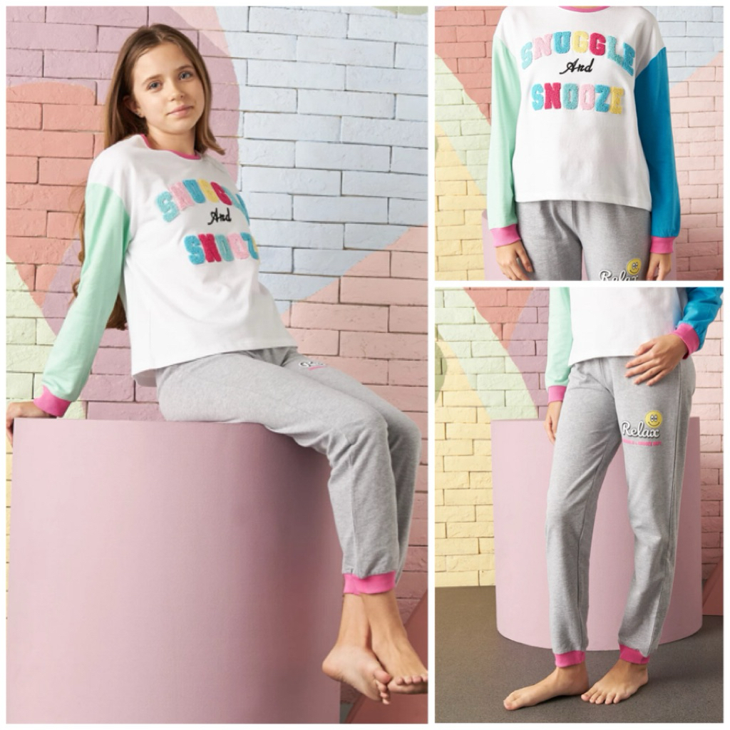 MAX SALE, 2 Piece Snuggle and Snooze White Pyjamas