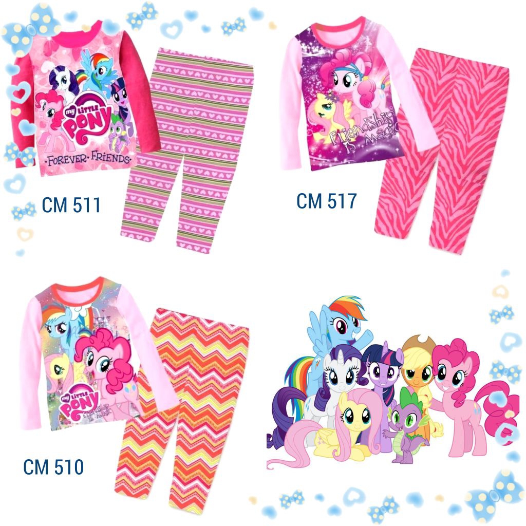 Piyama Baju Tidur Anak Little Pony - CM