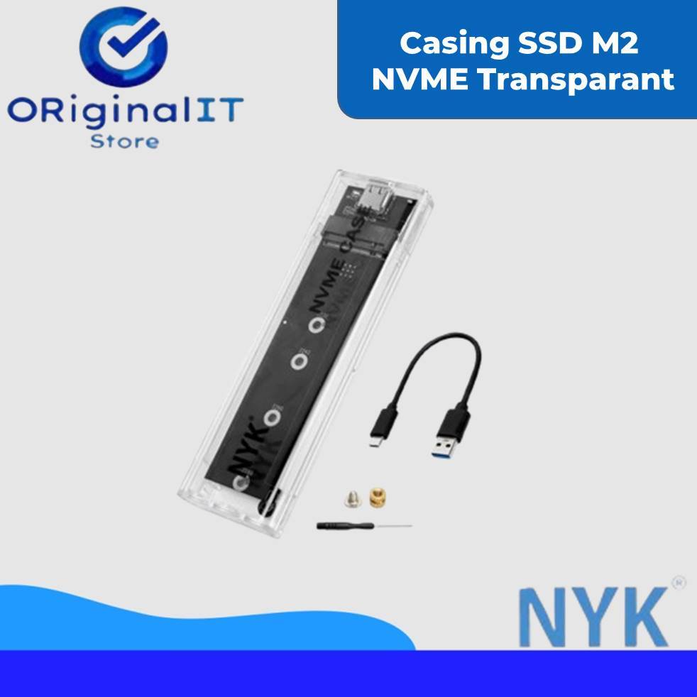 NYK Casing SSD M2 NVME Transparant Enclosure S1
