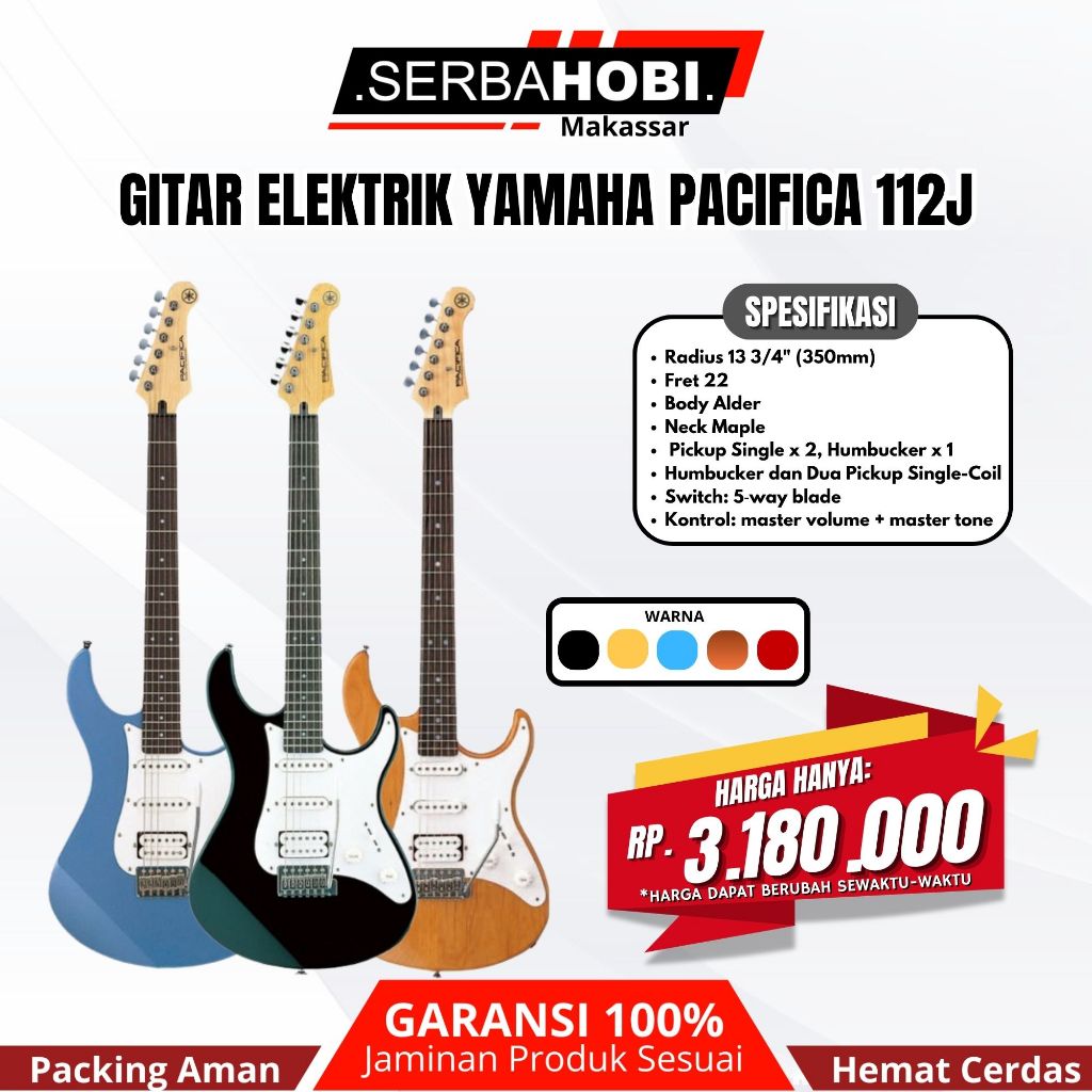 Gitar Elektrik Yamaha Pacifica Dengan Seri 112J Original