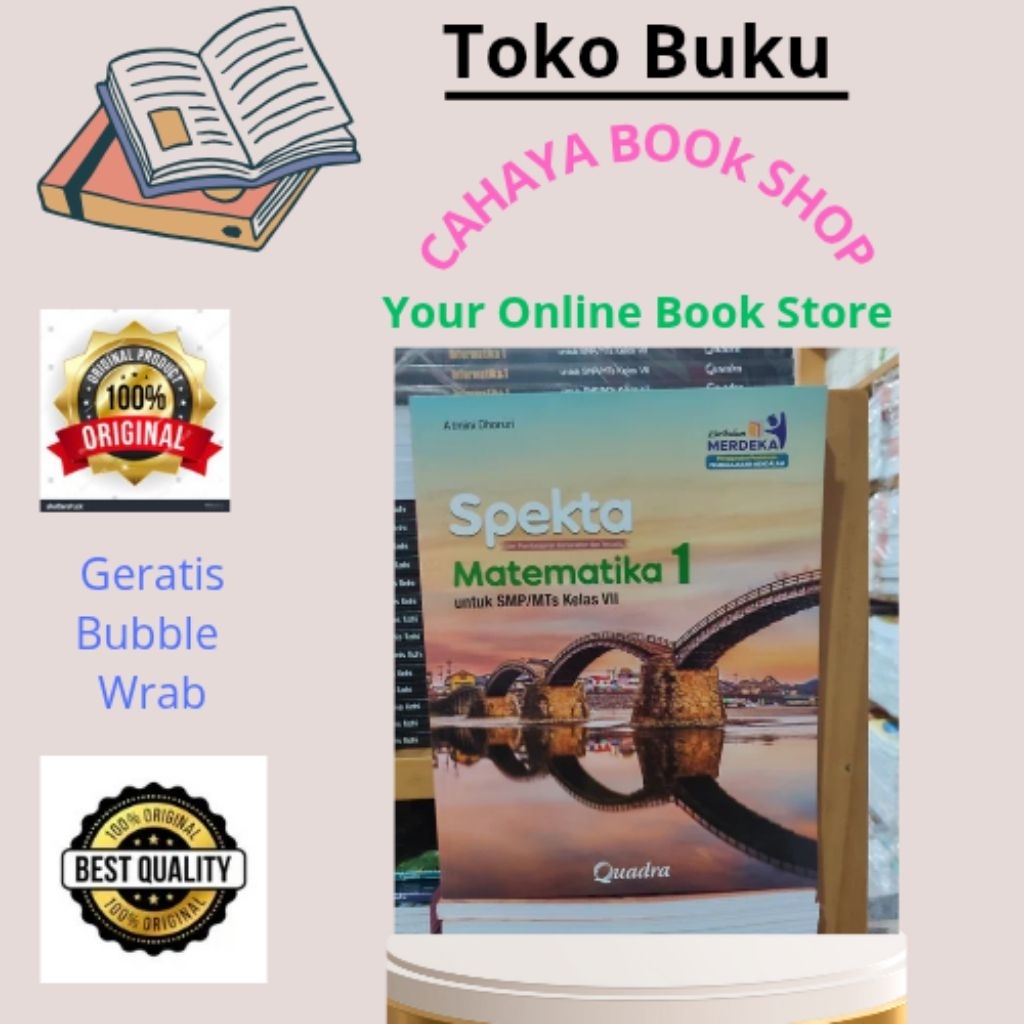Buku Spekta Matematika Kelas 7,8,9 SMP Kurikulum Merdeka Quadra
