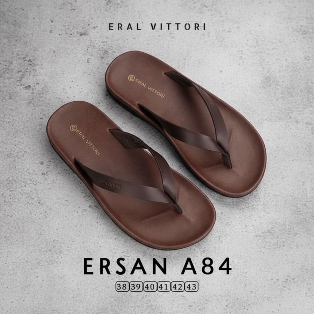Sandal Pria Kulit Asli - Sandal Jepit Pria By Eral Vittori