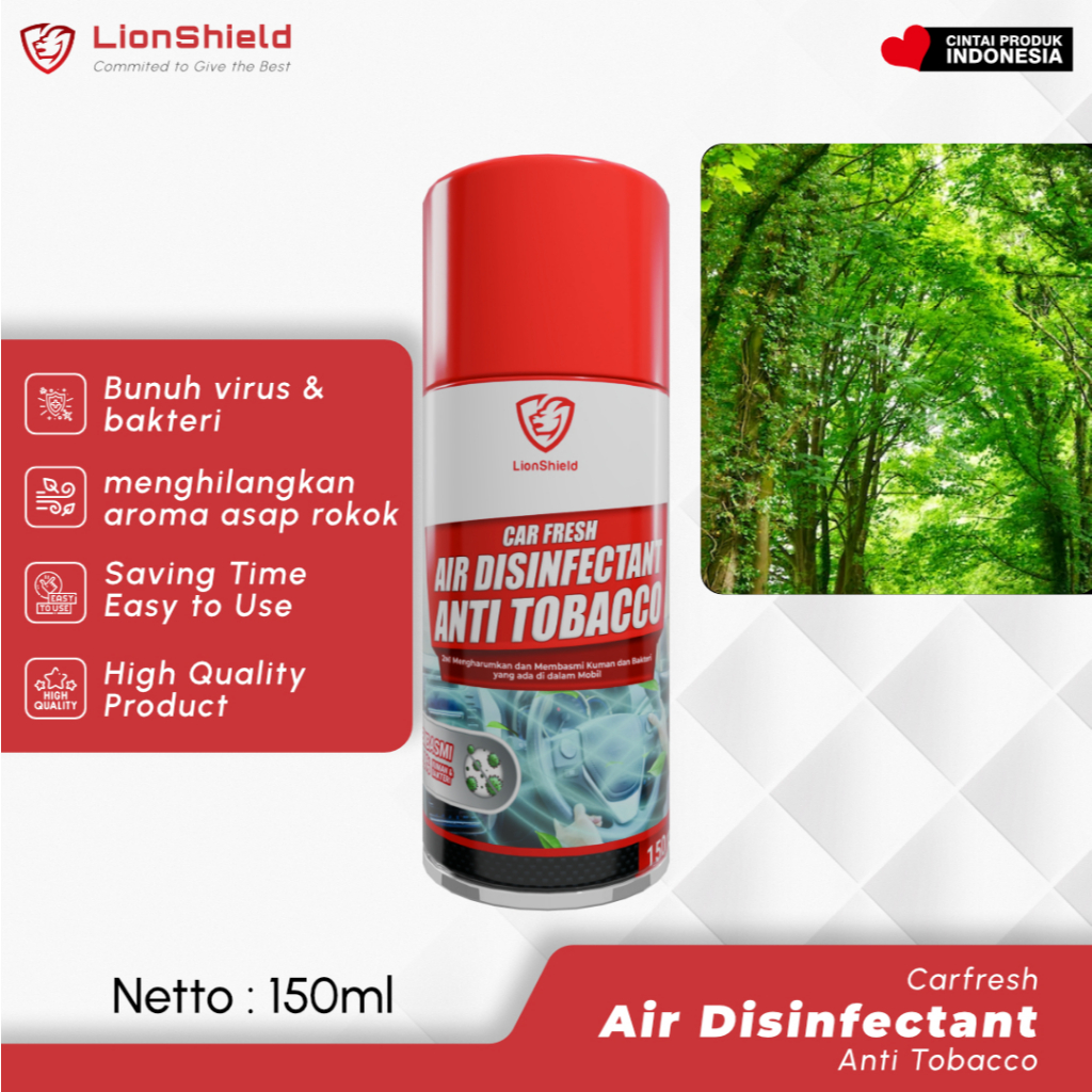 CAR FRESH ANTI TOBACCO LIONSHIELD