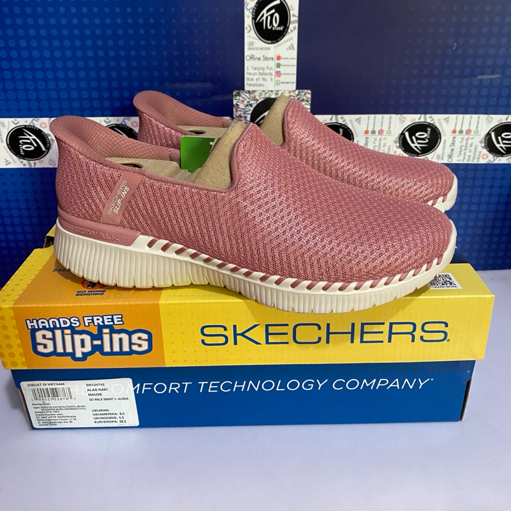 Sepatu Skechers Go Walk Smart 3 Slip Ins Women Original 124742MVE