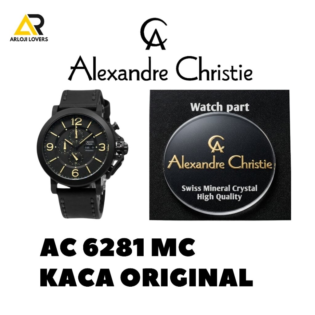 Kaca Original Swiss Mineral Crystal Alexandre Christie Type AC6281MC