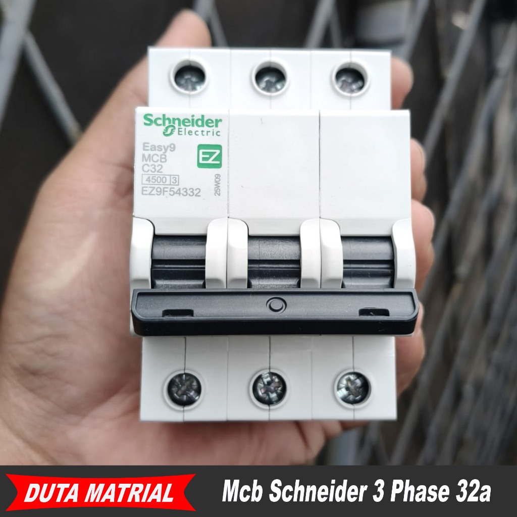 Schneider Mcb Easy 9 3 Phase 3P 32A / Mcb Schneider 3 Phase 32a