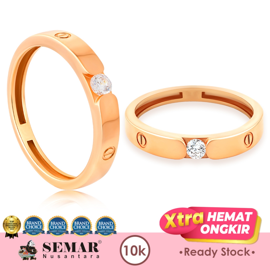 Cincin Emas Maretta Wedding Aeratec Ring Gold Cincin Nikah 10K Semar Nusantara