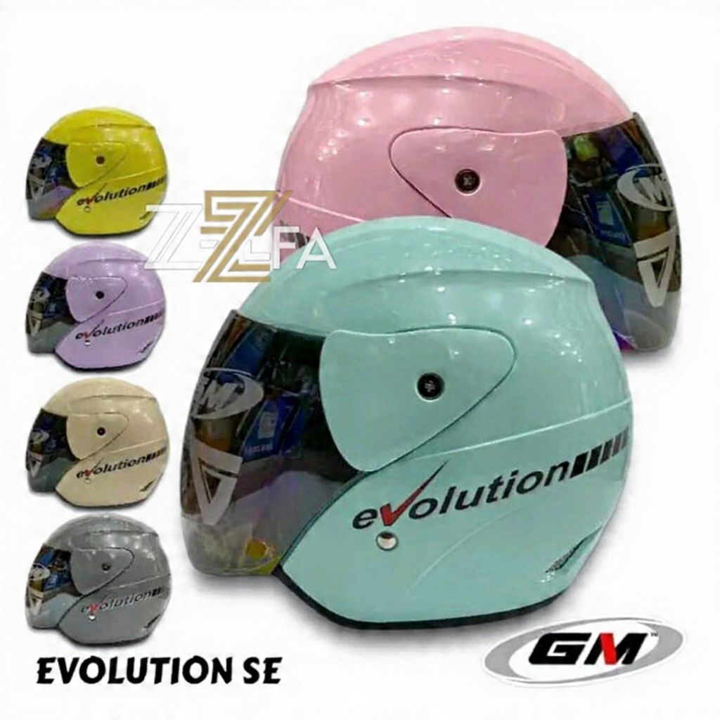 Helm GM Evolution Solid Pria wanita SNI original
