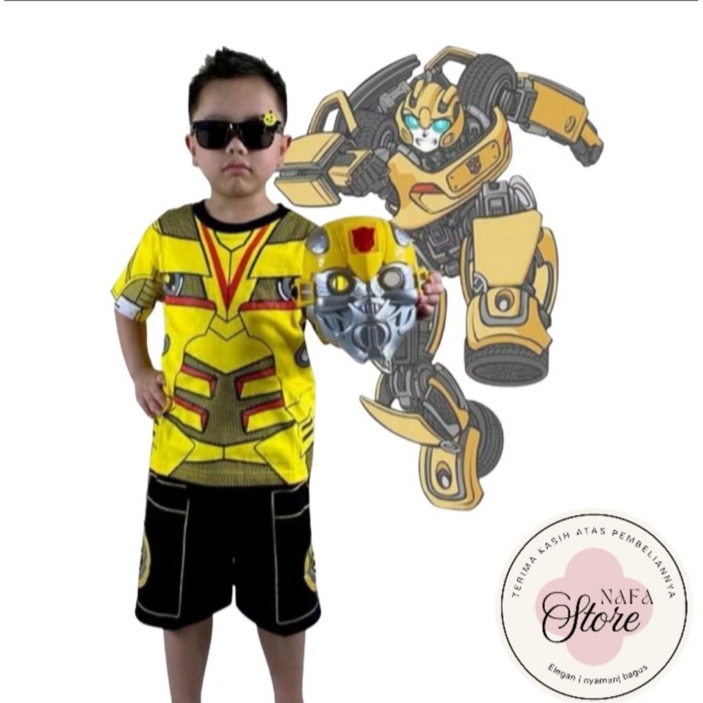 Setelan Baju & Celana Anak Bumblebee Gear-Up - Edisi "Cybertron Hero"
