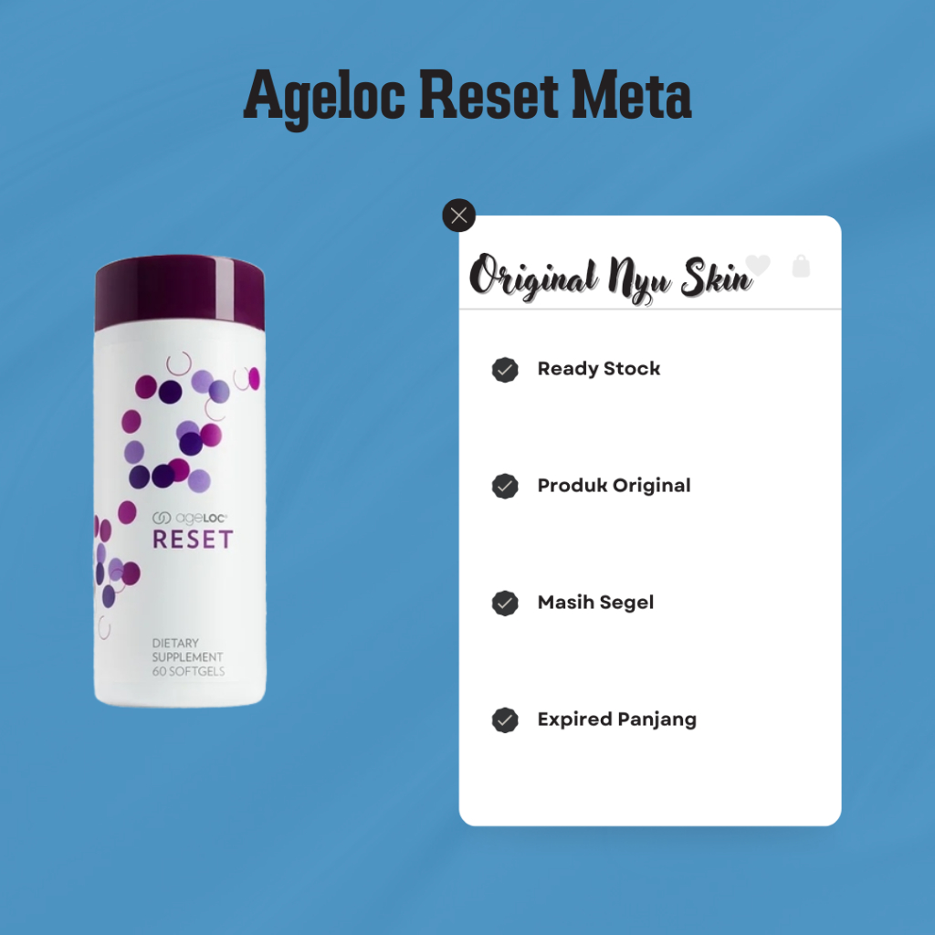 Ageloc®️ Reset Meta PROMO Asli 100% EXP 05/2027 TERBARU READY SIAP KIRIM