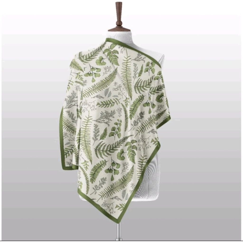 Hijab Motif Segiempat/hijab motif bunga kecil