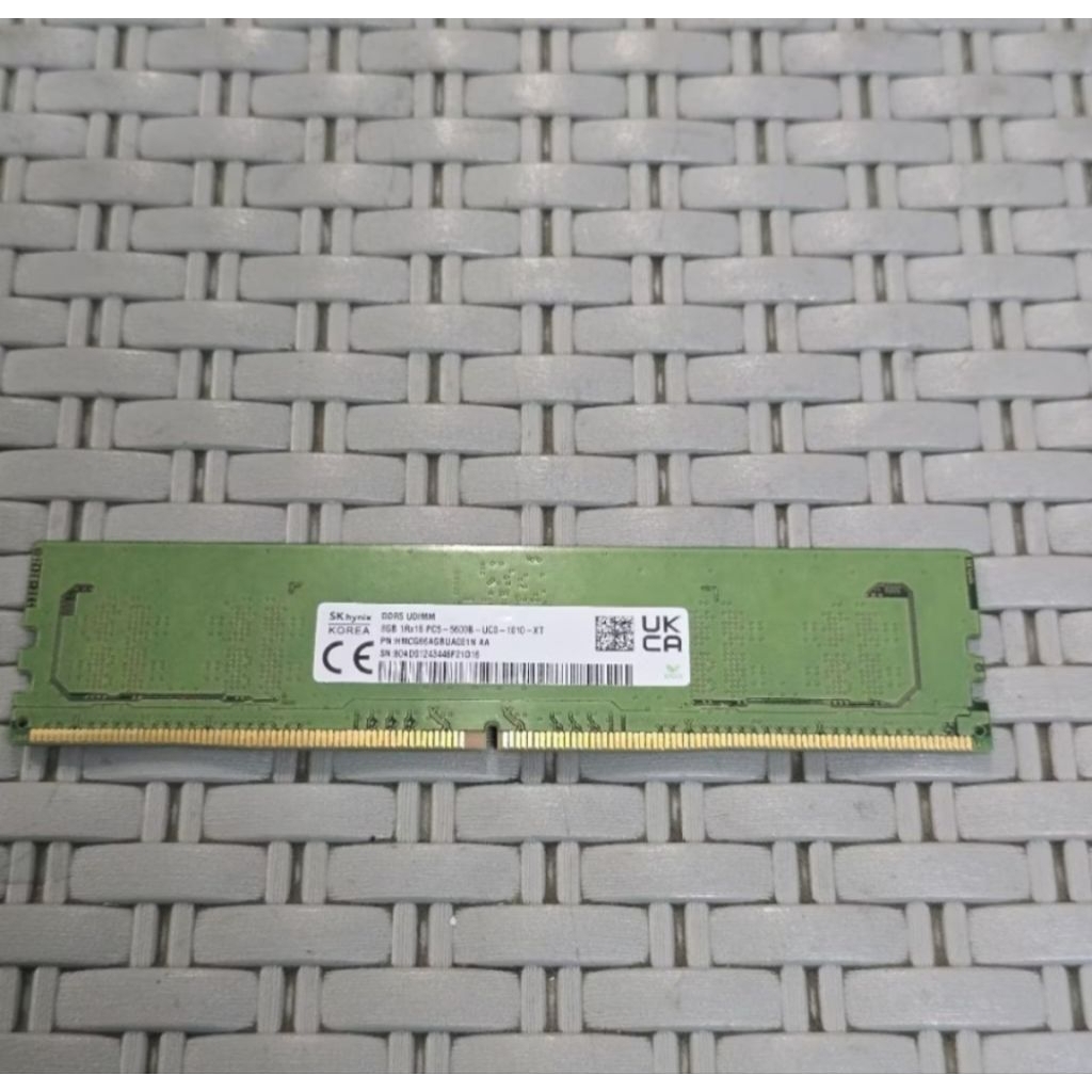 Memory Ram 8 Gb DDR5 5600B UDIMM untuk komputer