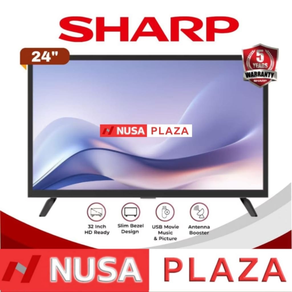 TV SHARP 24 Inch DIGITAL 2T-C24HD1500i NEW 2025