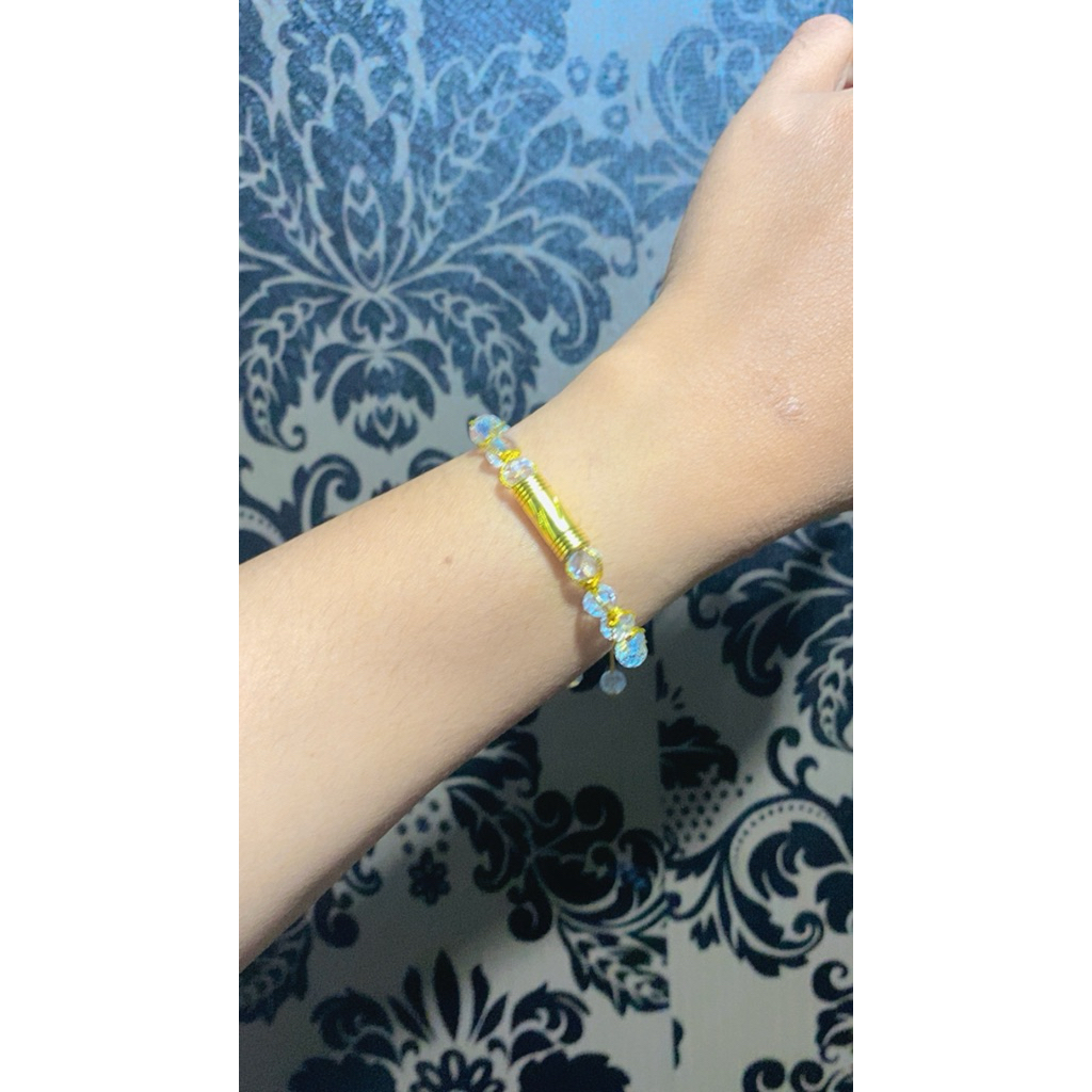 gelang pandora lapis emas premium
