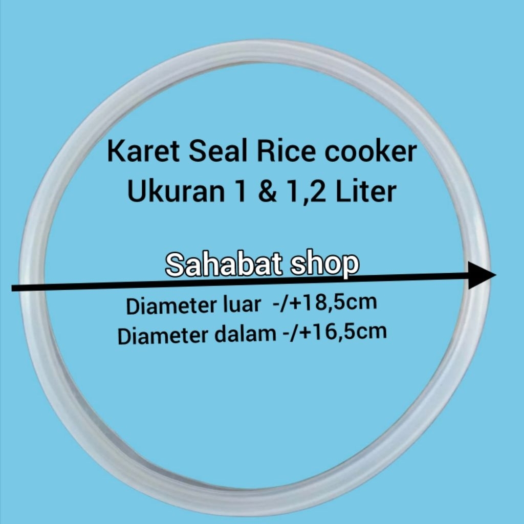 KARET SEAL TUTUP RICE COOKER / MAGIC COM UNIVERSAL UKURAN 1 - 1,2 LITER