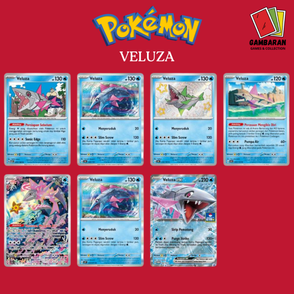 Veluza SV4a SV2P Kartu Pokemon Indonesia TCG